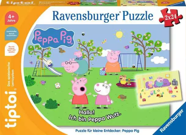 Kinderpuzzle ab 4 Jahren - tiptoi® Puzzle für kleine Entdecker: Peppa Pig - 24 Teile