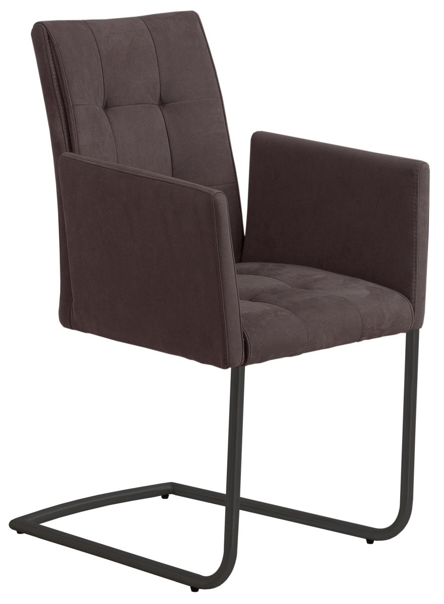 Interliving Armlehnenstuhl IL 5104 Braun Microfaser