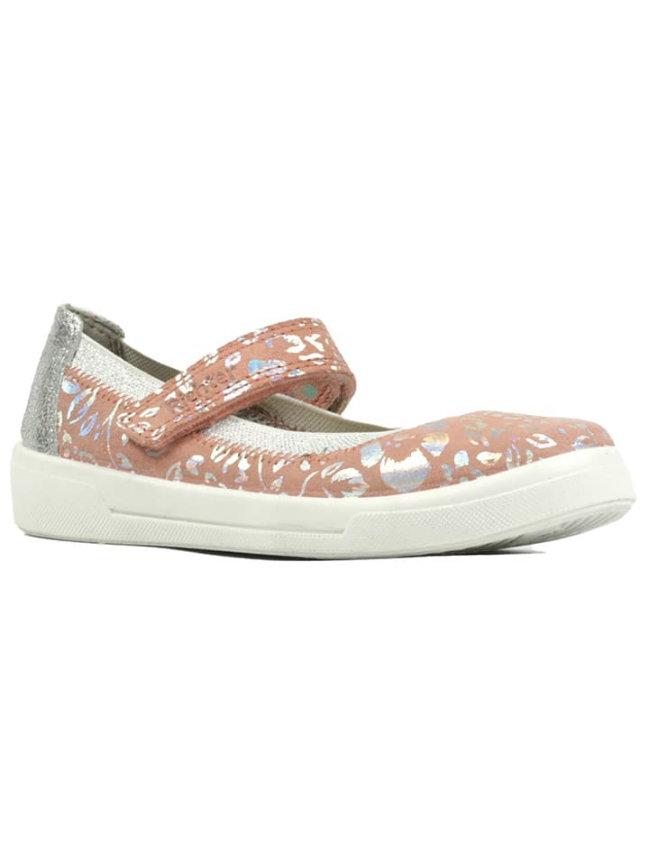 Richter Shoes Leder-Ballerinas in Rosa günstig kaufen