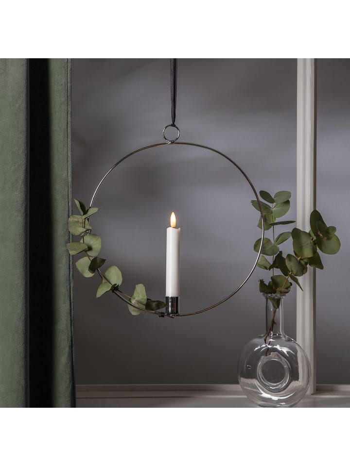 STAR Trading LED Lichterkranz 'Flamme Ring', silber, 30cm günstig kaufen onesize