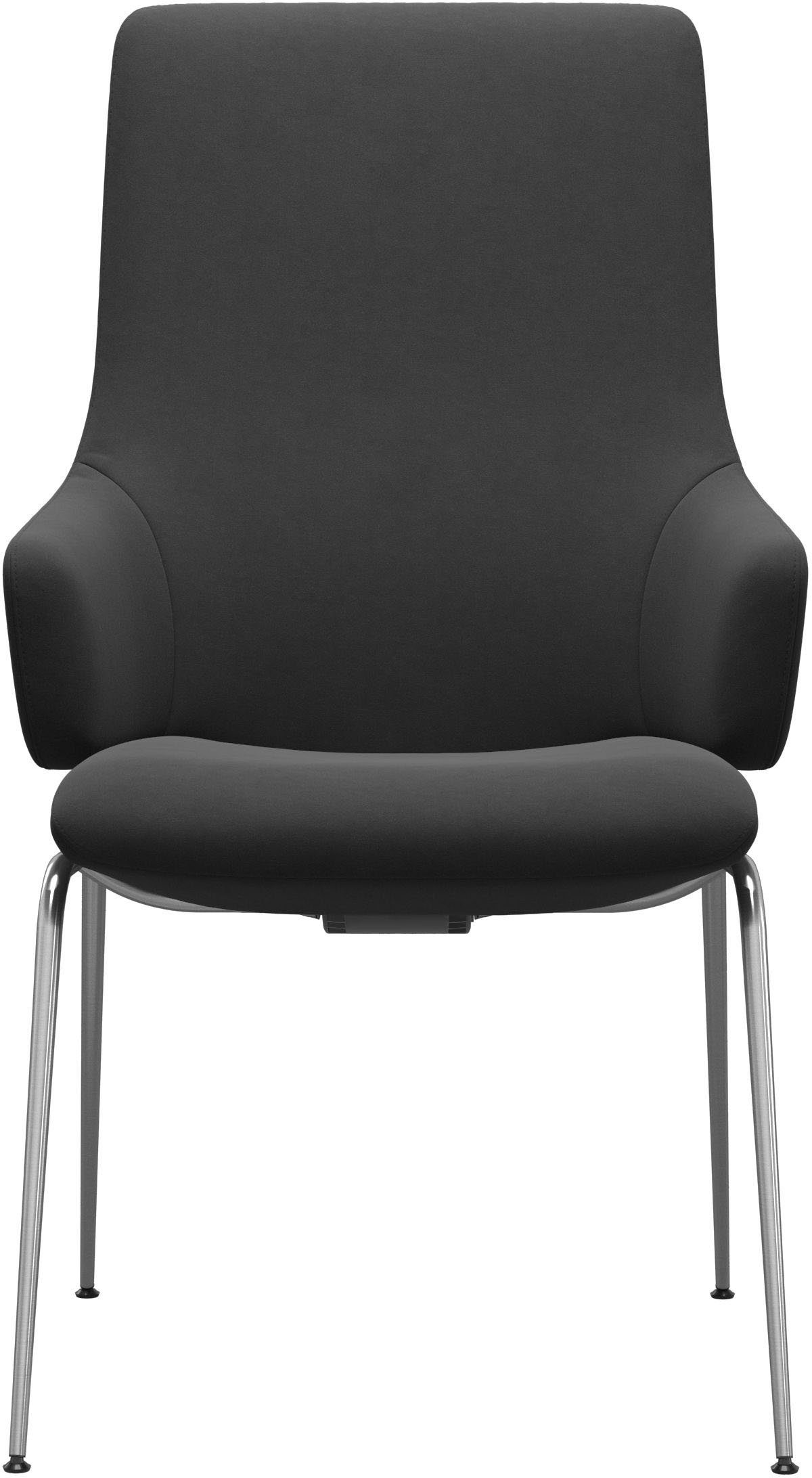 Stressless® Polsterstuhl Laurel, High Back mit Armlehne, Größe L, mit Beinen aus Stahl in Chrom