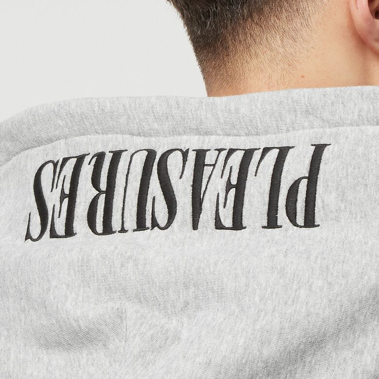Pleasures x N.E.R.D. Zip Up Hoodie heather grey