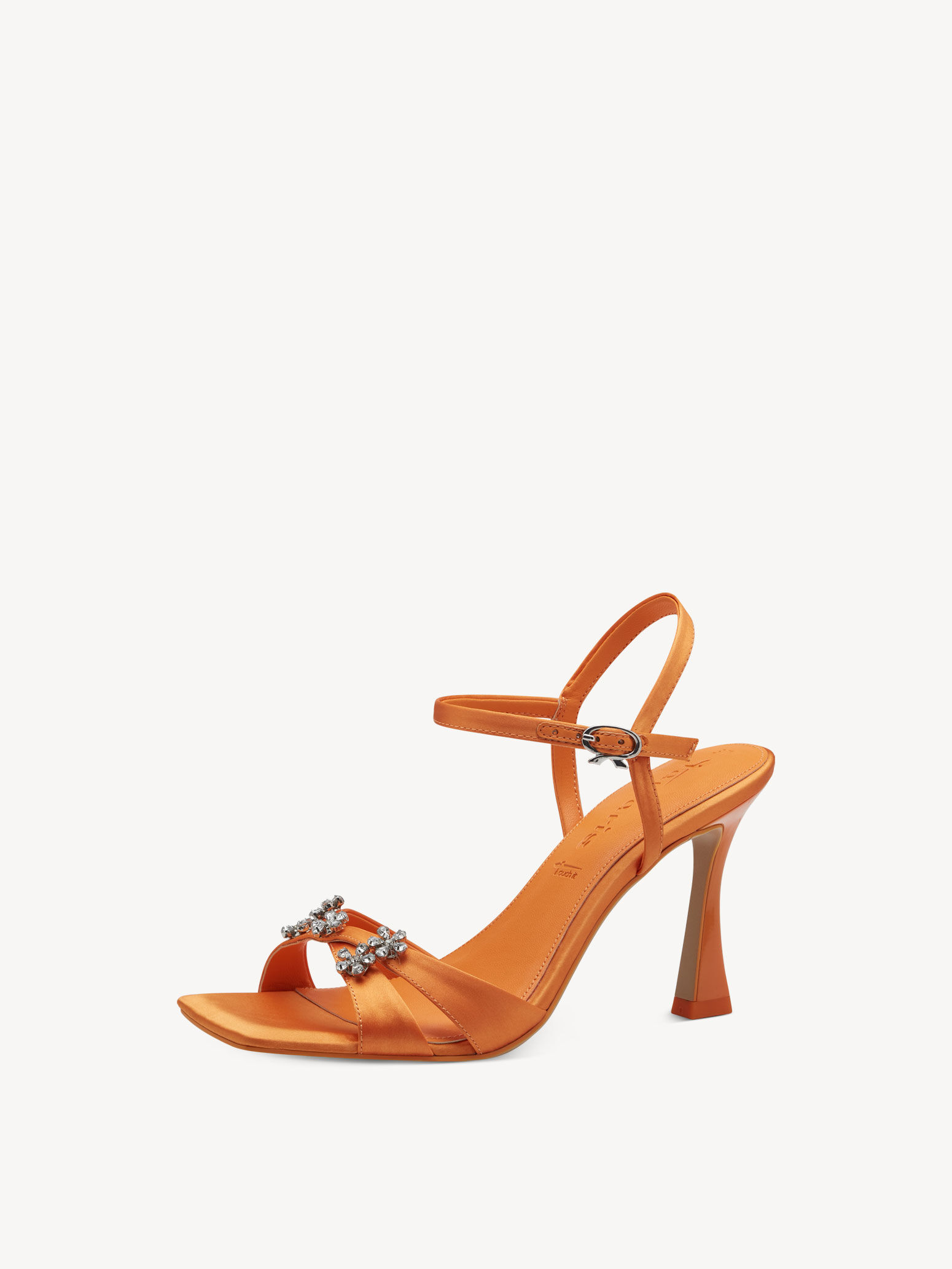Sandale à talon - orange