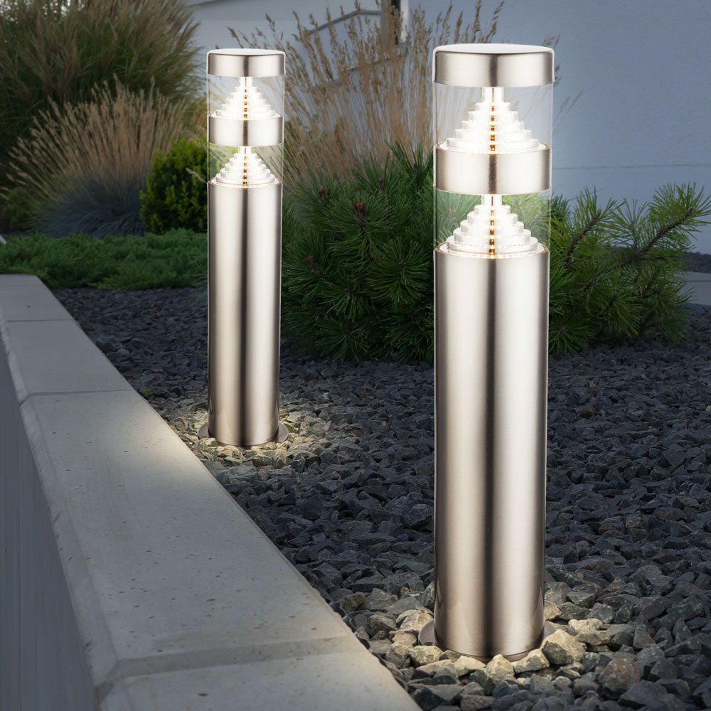 etc-shop Sockelleuchten, LED-Leuchtmittel fest verbaut, Sockelleuchte LED Außenlampe Gartenstrahler Stehlampe, Hof
