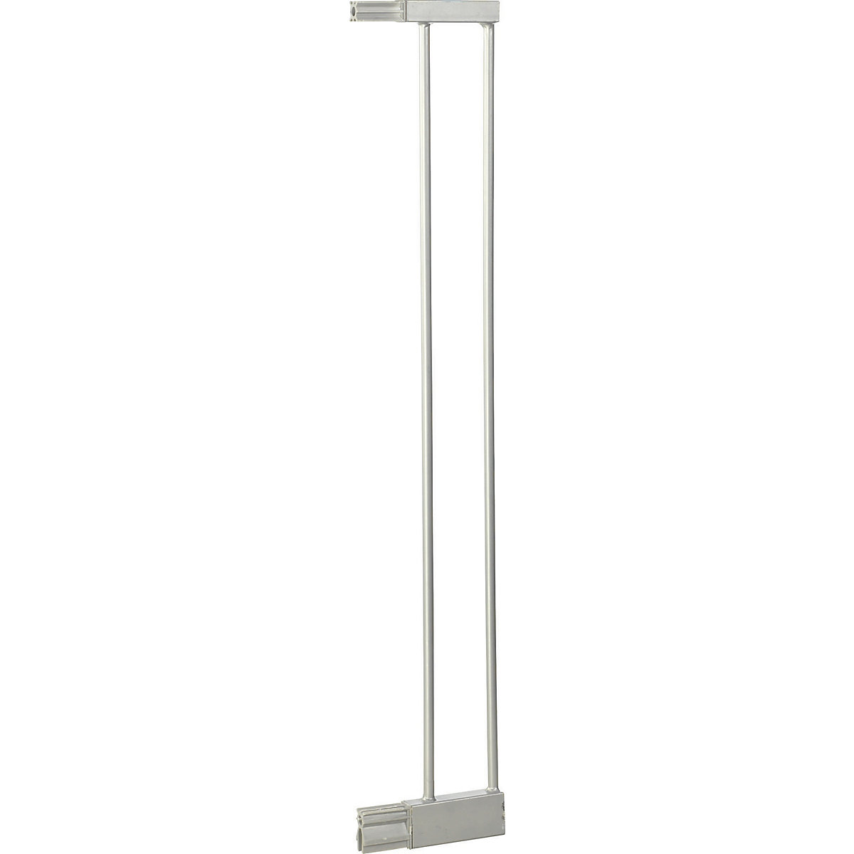Anbauteil aus Metall, passend für Türschutzgitter 1547 + Treppenschutzgitter 1548, Stahlrohr silber lackiert, Breite: 9cm