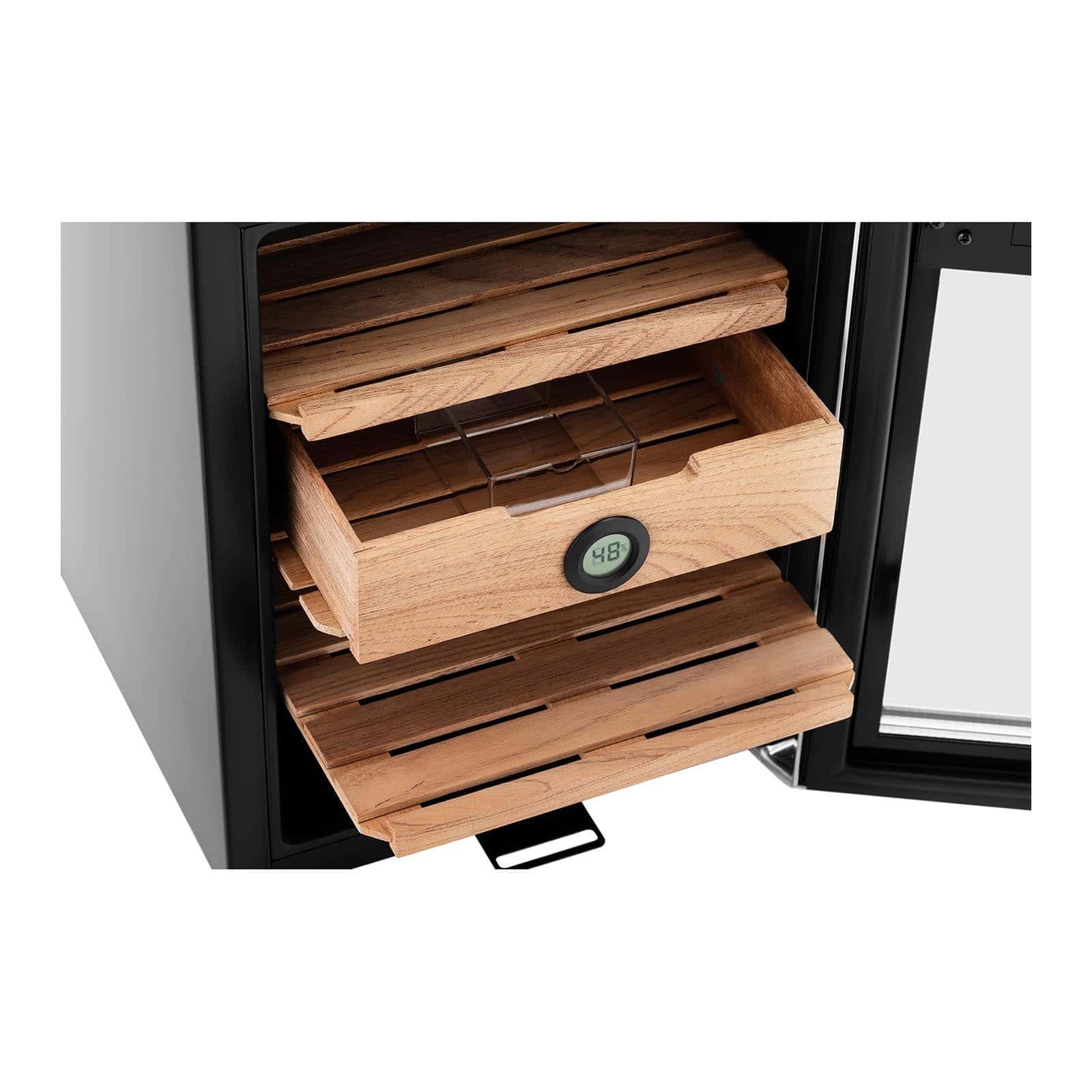 Royal Catering Humidor Humidor - für bis zu 250 Zigarren - mit LED-Beleuchtung