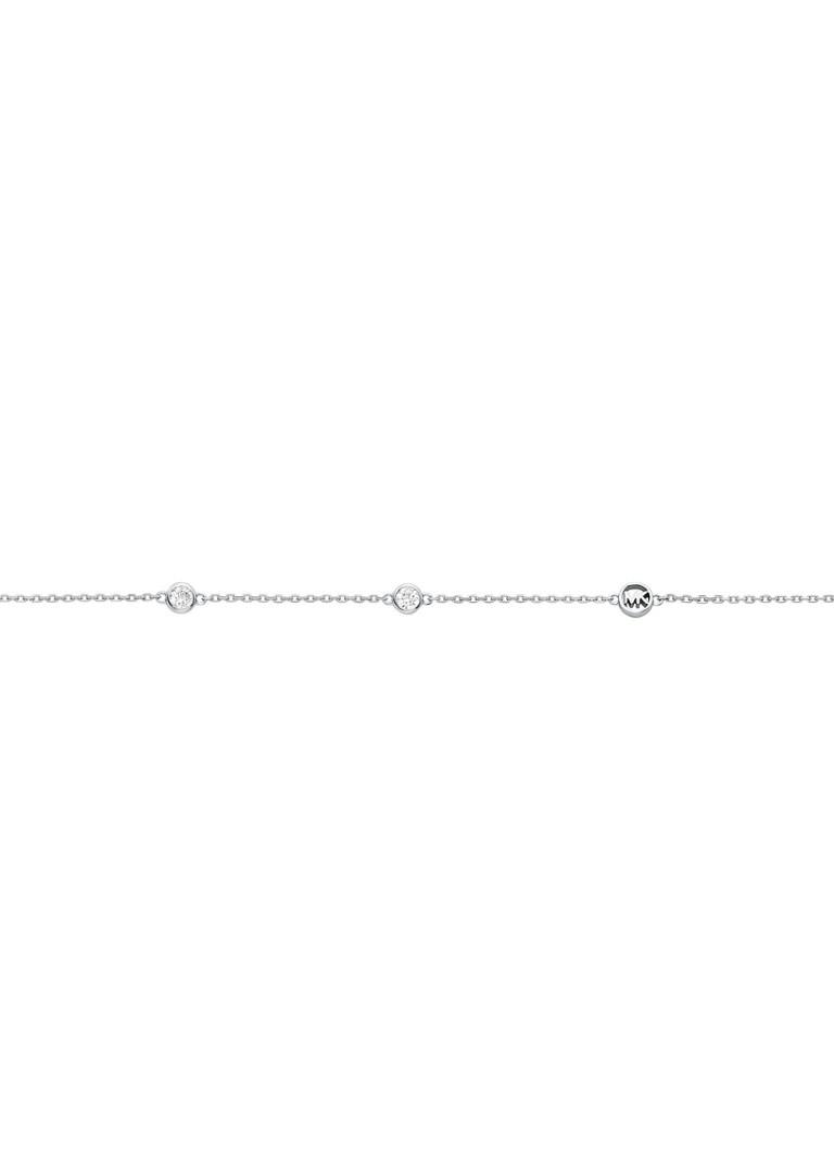 Collana Michael Kors in argento con cristallo MKC1714CZ040