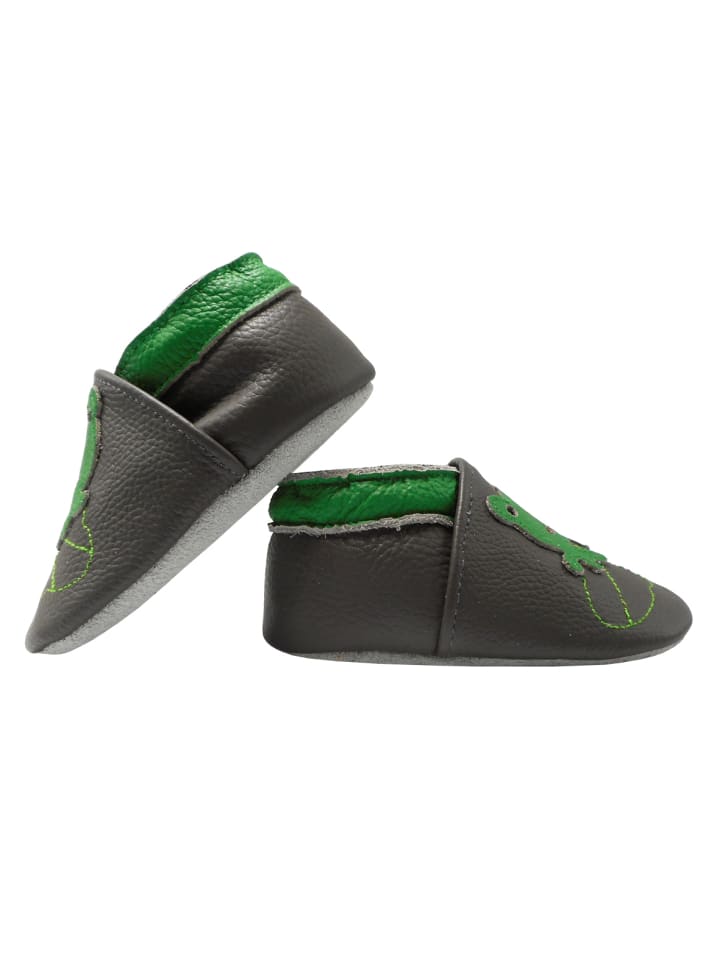 Yalion Leder-Krabbelschuhe 