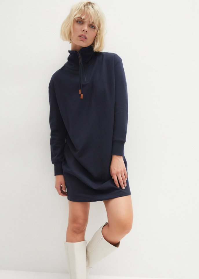 Sweatkleid mit Rückenaufdruck