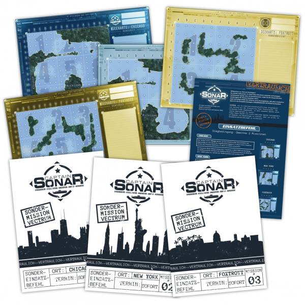 Captain Sonar: Mission Vectrum (Sammlung 3er Promopläne)
