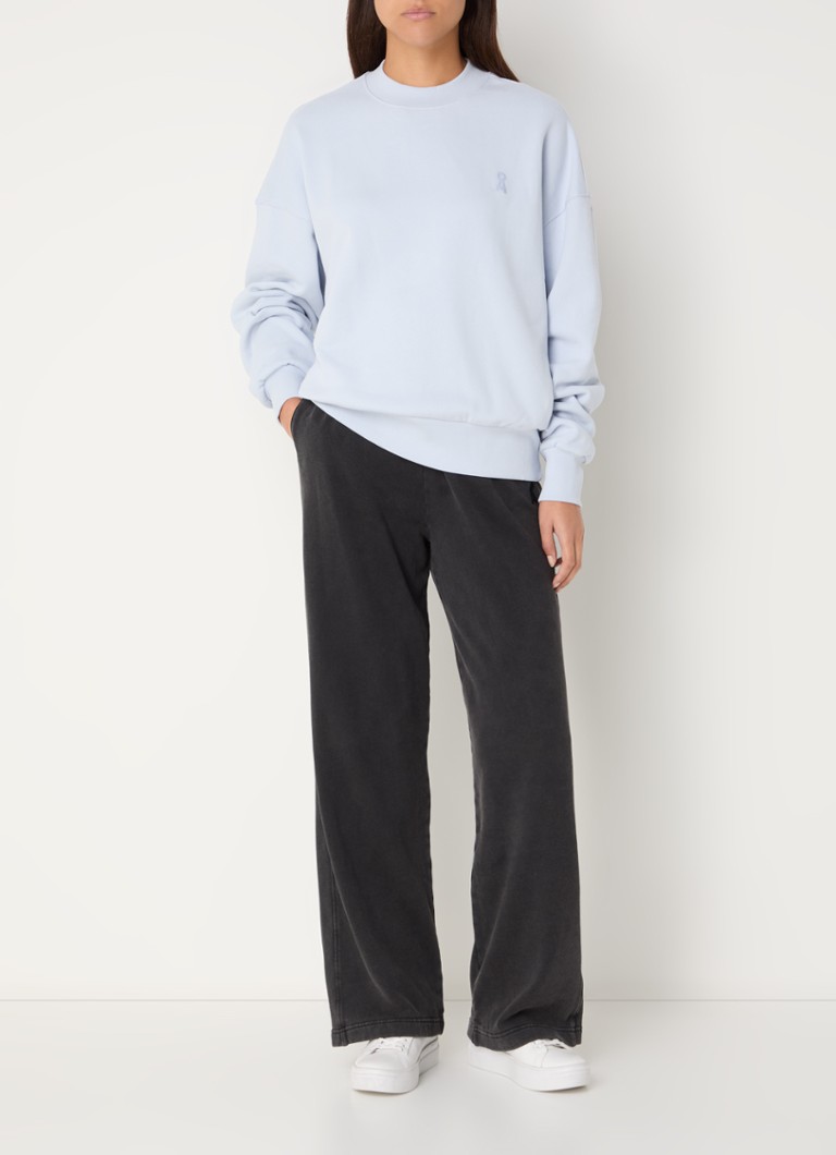 Pantaloni da jogging Ivaara a vita alta e taglio dritto in cotone biologico con tasche laterali di ARMEDANGELS.