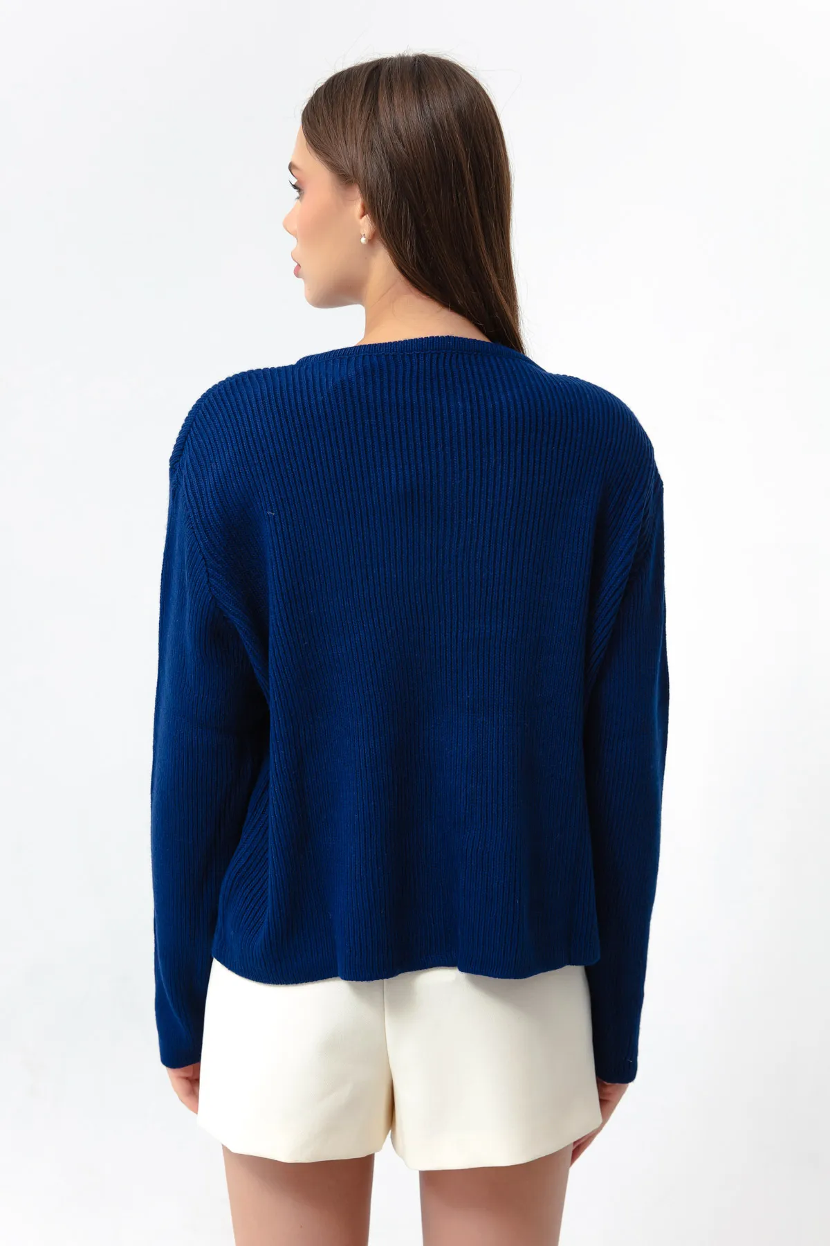 Lafaba  Saks Gold Buttoned Wattierter Cardigan für Damen