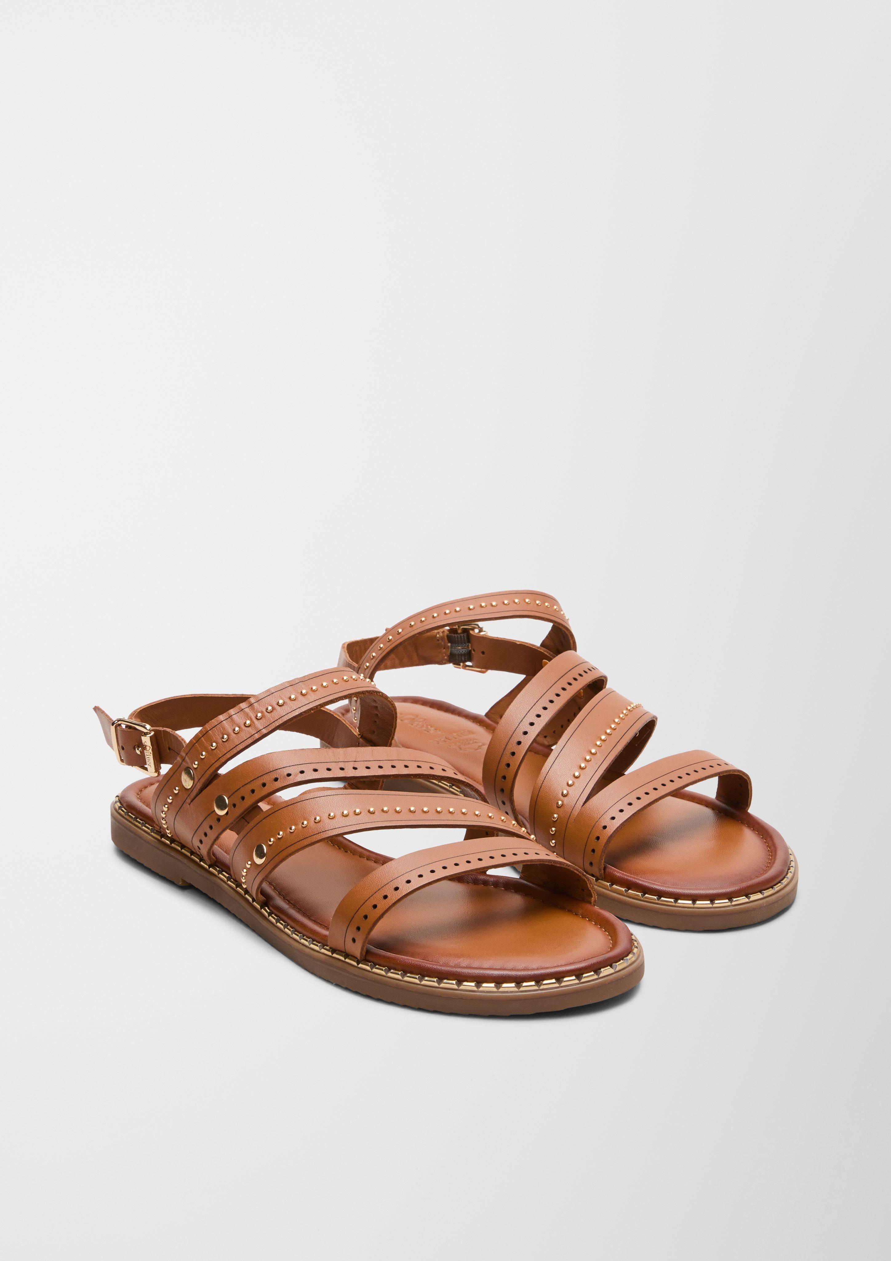 Riemchen-Sandalen aus Echtleder  6007767-305