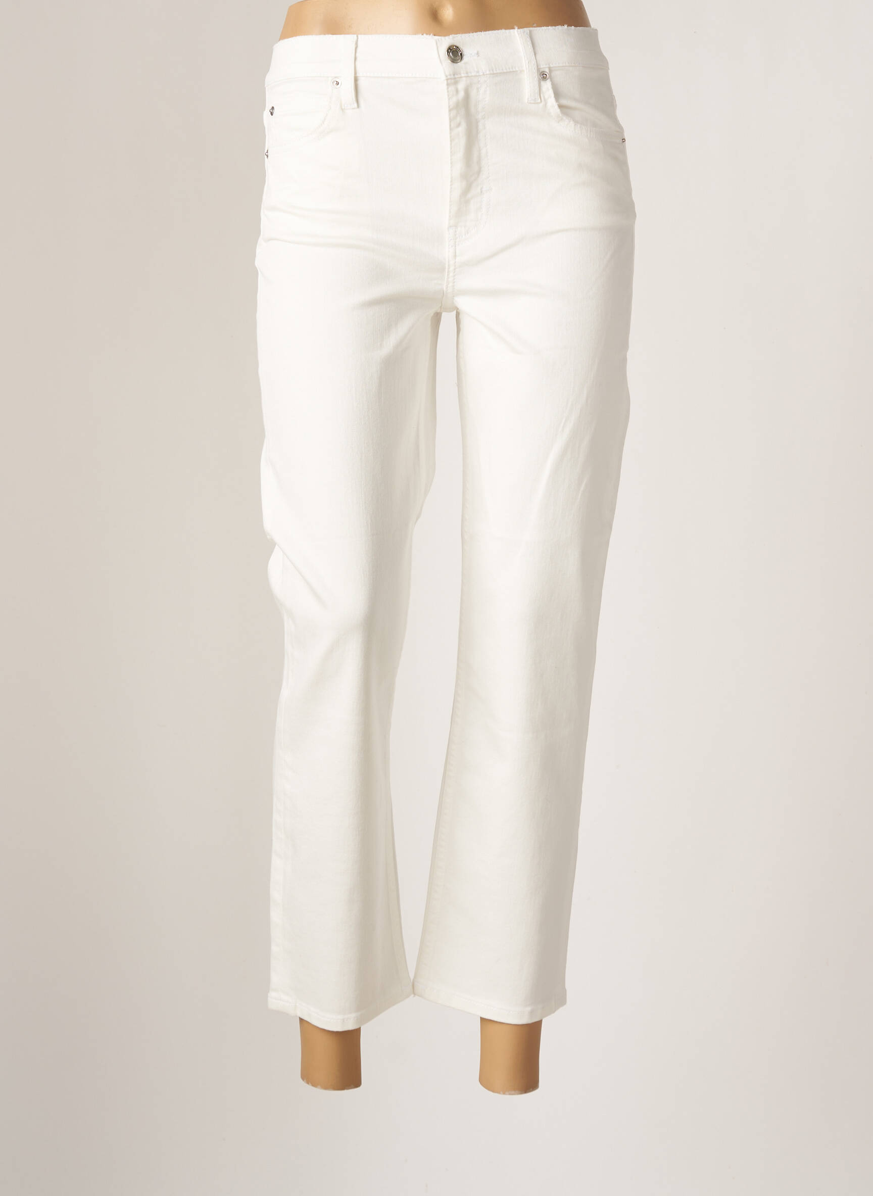 Iro Jeans Coupe Slim Femme couleur blanc