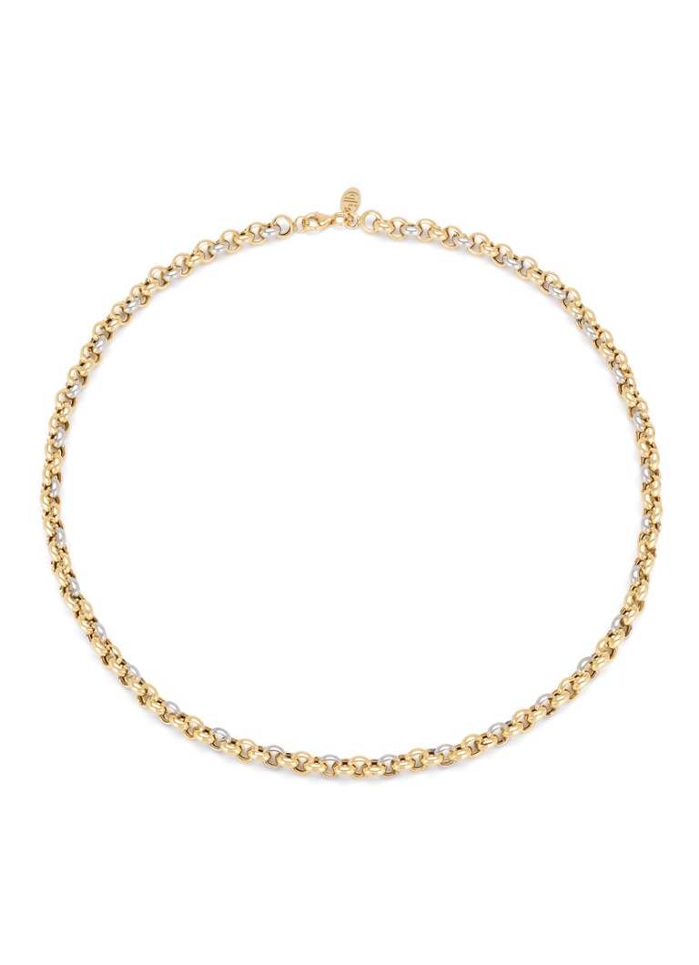 Diamond Point Gold link necklace Timeless Treasures 45 cm