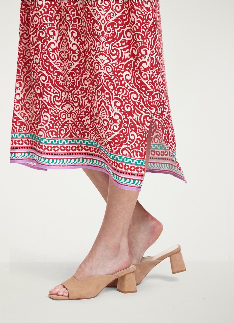 Robe midi Sigra de Studio Anneloes, imprimée et à ceinture à nouer