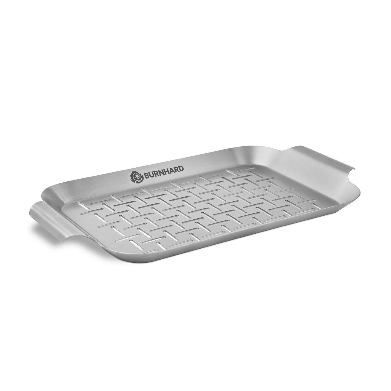BURNHARD Grillschale Grillkorb, Edelstahl, Grillschale 33x19x2 cm