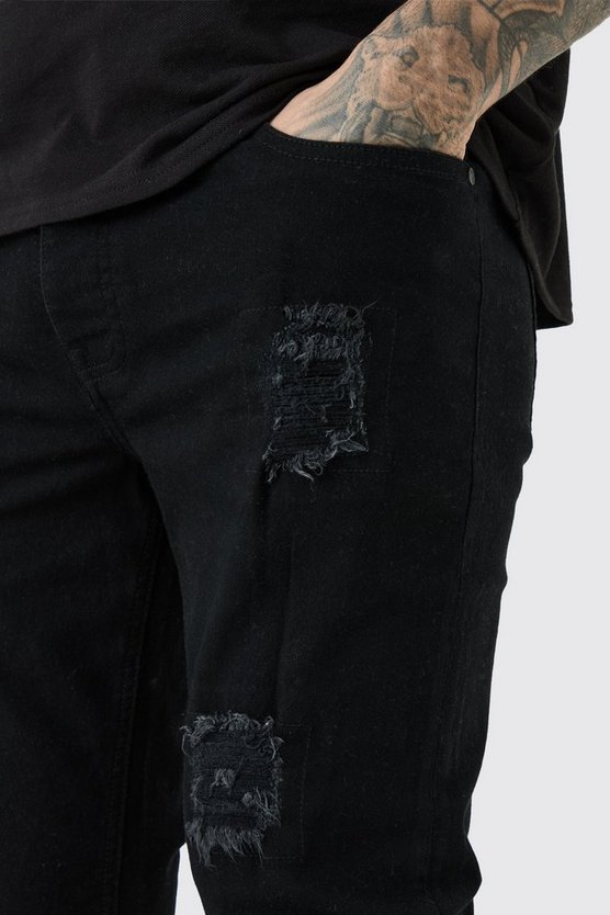 Tall Skinny Stretch Jeans mit Rissen