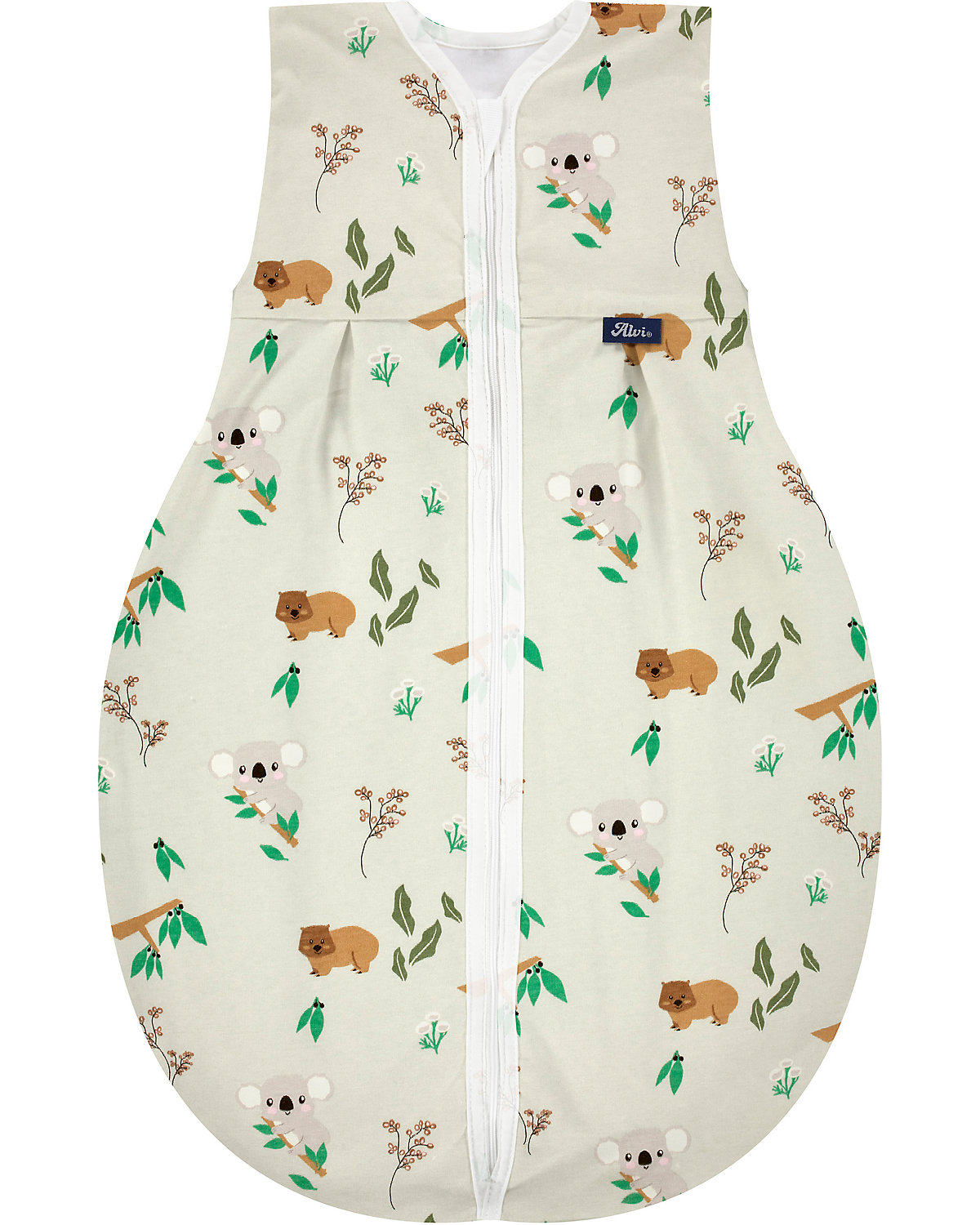 Kugelschlafsack Molton Sommer - TOG 0,5 - Koalas World, 90 cm