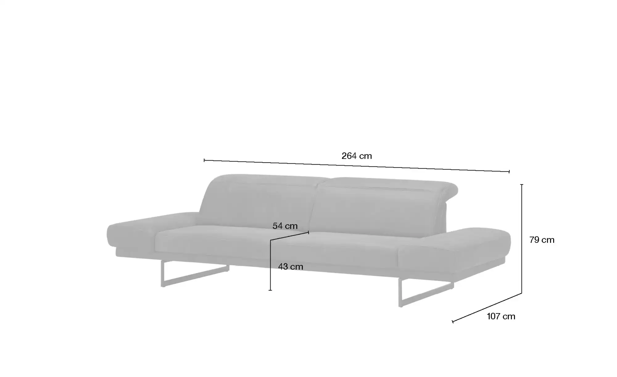 JOOP! Ledersofa Systems 8154