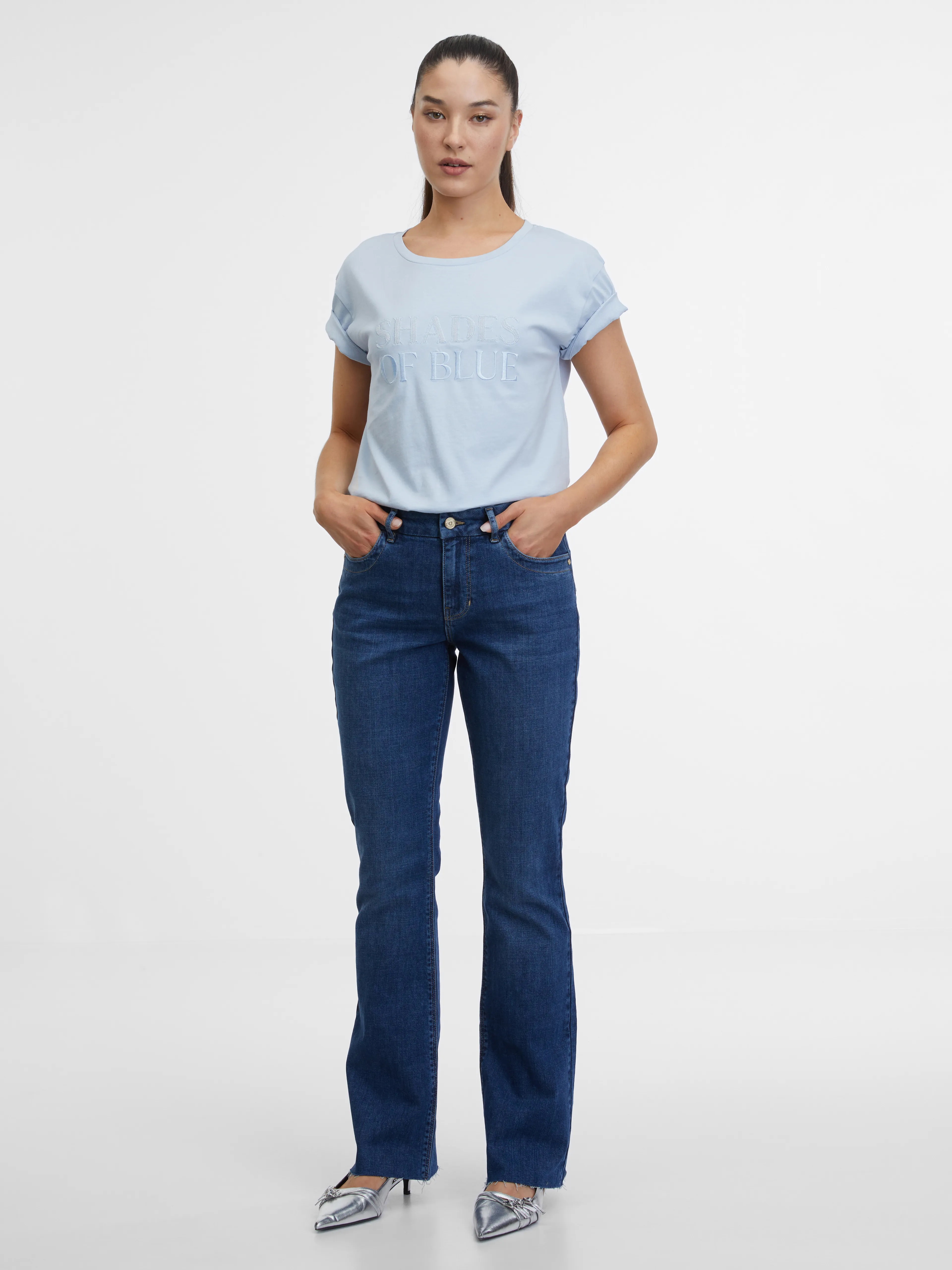 Blaues Damen-T-Shirt ORSAY