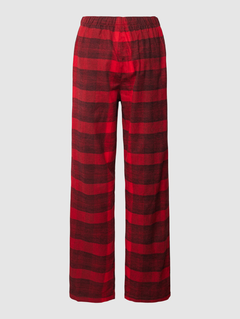 Pyjama-Hose mit Tartan-Karo in rot
