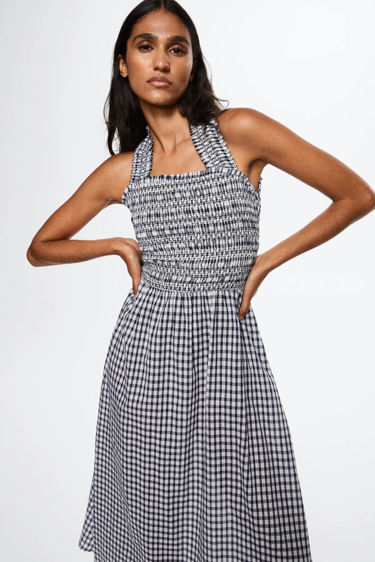 MANGO  Dunkelblaues Damenkleid 37010464