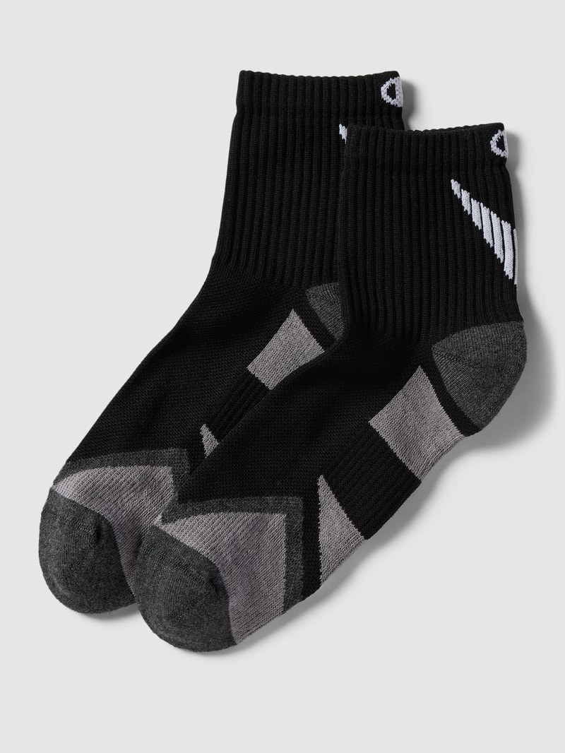 Socken mit Allover-Muster im 2er-Pack in schwarz