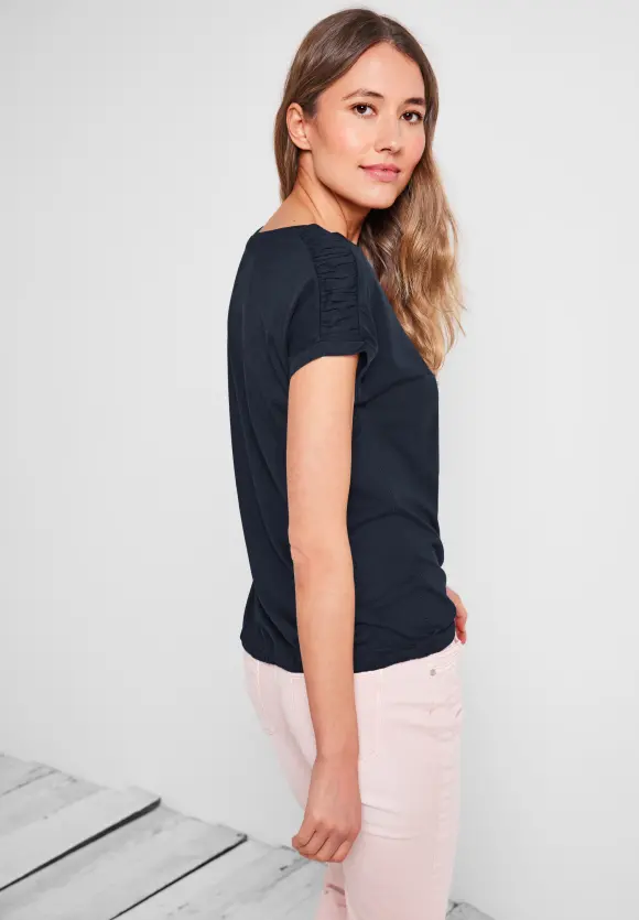 CECIL T-Shirt mit Raffdetails