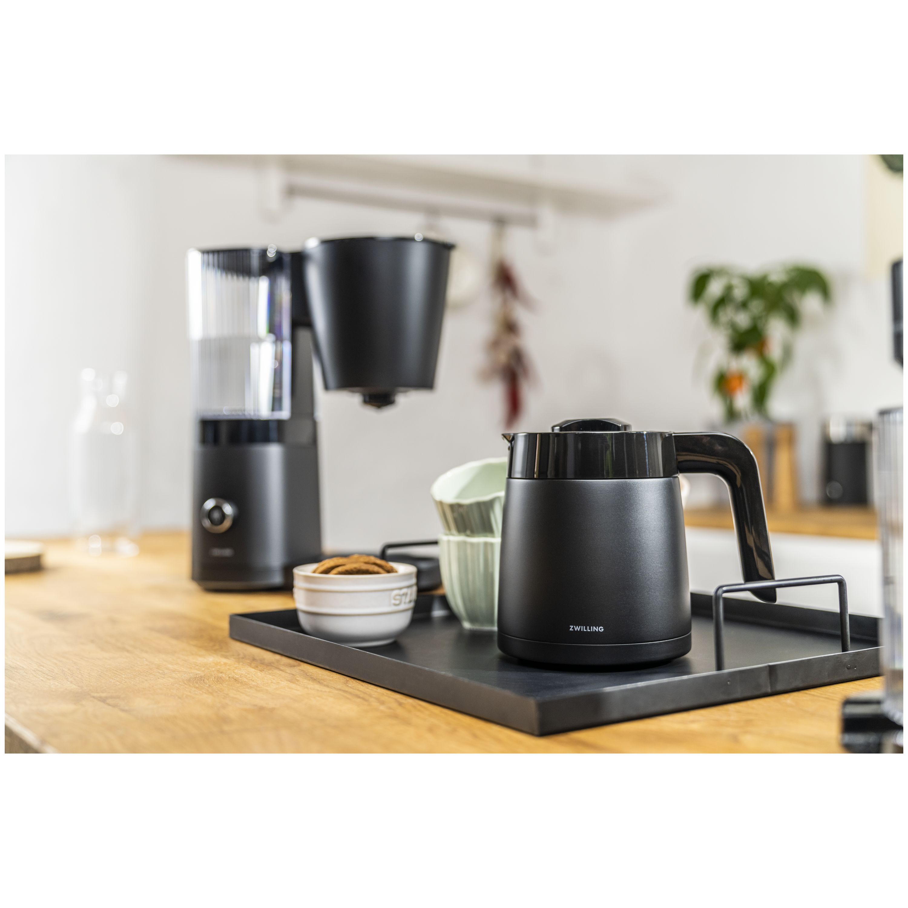 Filterkaffeemaschine, 1,25 l, Schwarz
