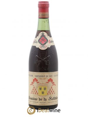 Châteauneuf-du-Pape Domaine De La Solitude 1961 - Lot de 1 Bouteille