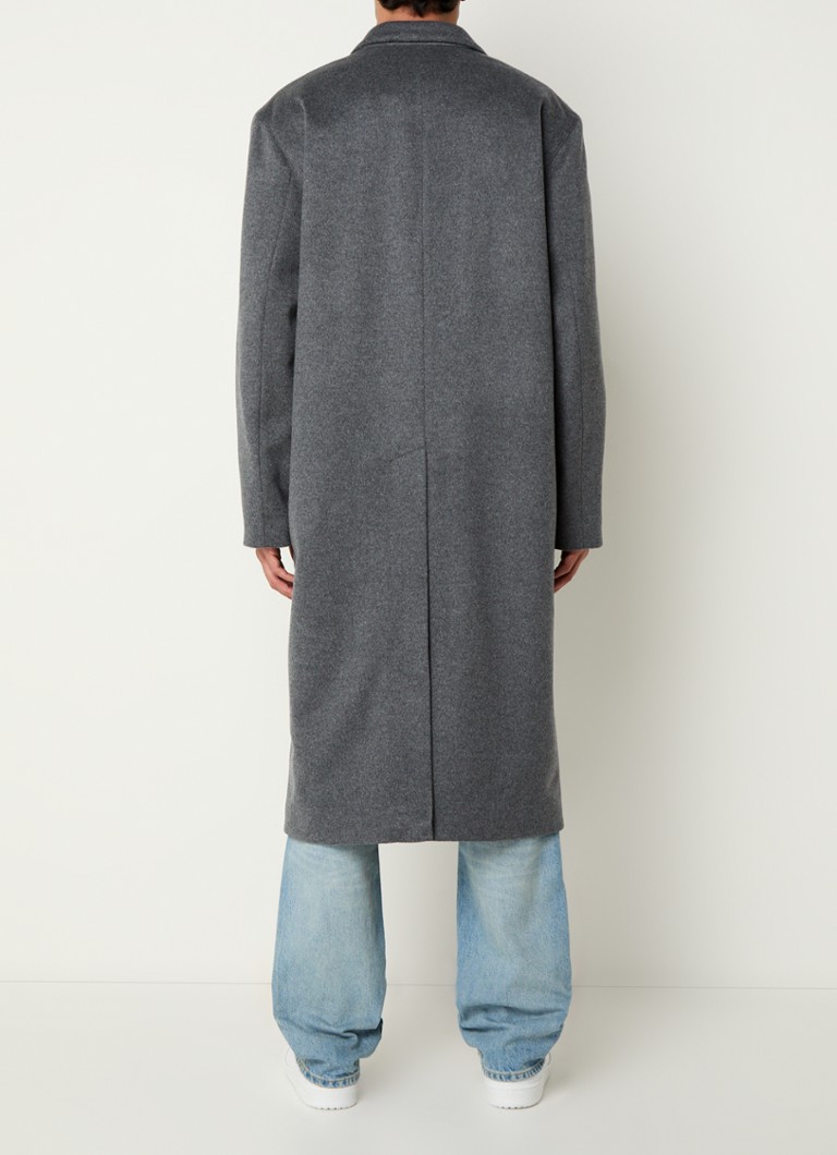 Cappotto Sandro in misto lana con tasche a patta
