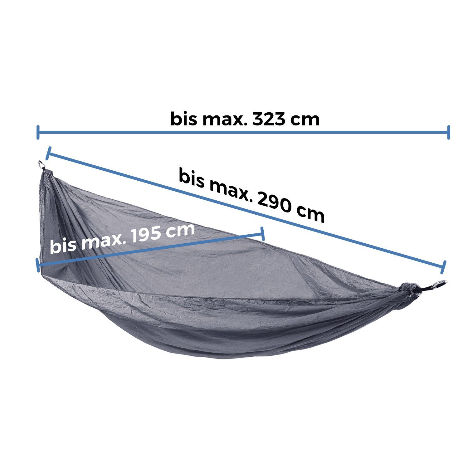 SVITA Hängematte SVITA Outdoor Hängematte, aus Fallschirmnylon