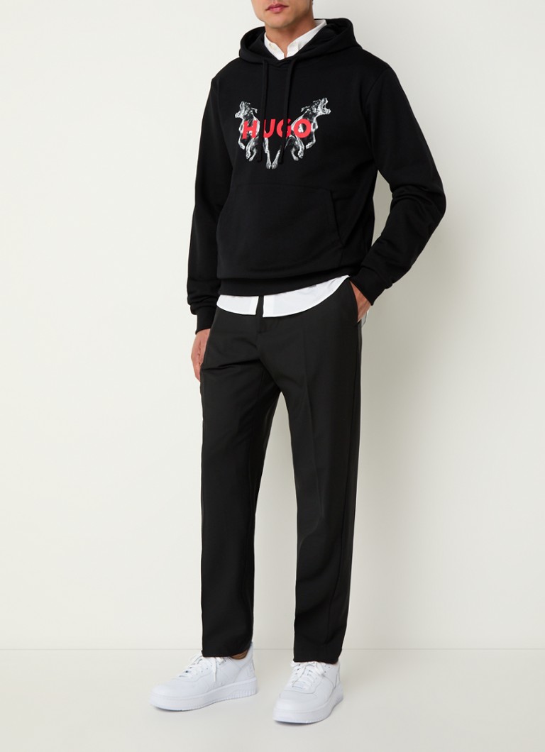 HUGO BOSS Dueleyo hoodie with logo and back print
