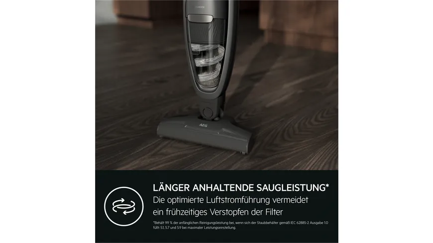 AEG Akku Stielstaubsauger AS52CB18DG