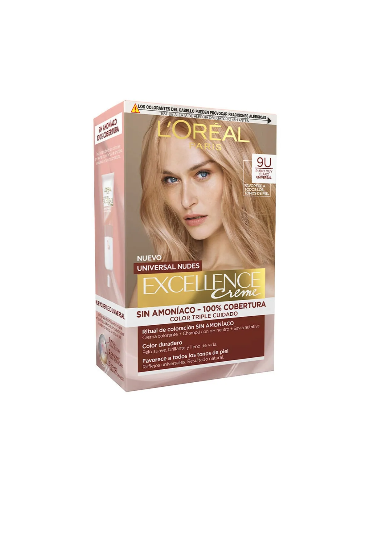 L&'Oreal Paris  Excellence Creme Universal Nudes Tinte #9u-sehr hellblond L'Oréal Paris