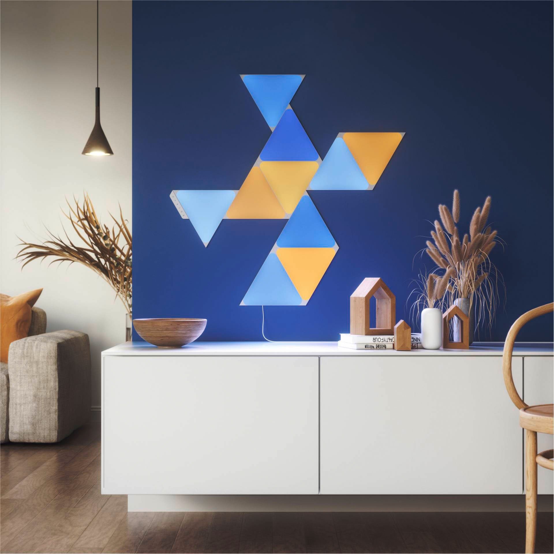 nanoleaf LED Panel Triangles, Dimmfunktion, LED fest integriert, Farbwechsler