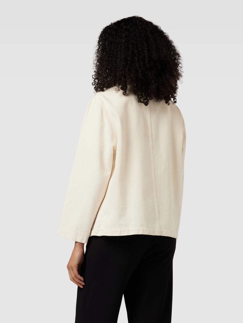 Hemdjacke in unifarbenem Design Modell 'FOSCARI' in ecru