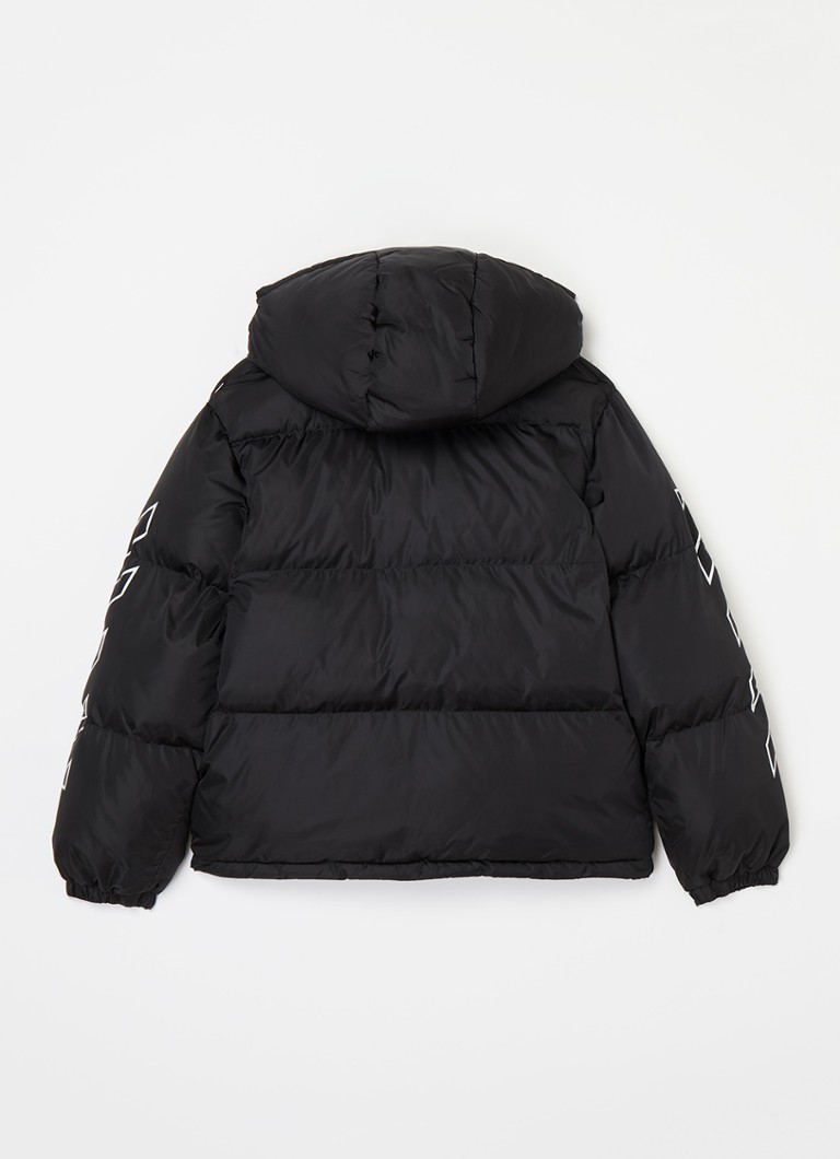 Off-White Bookish puffer jacket with print