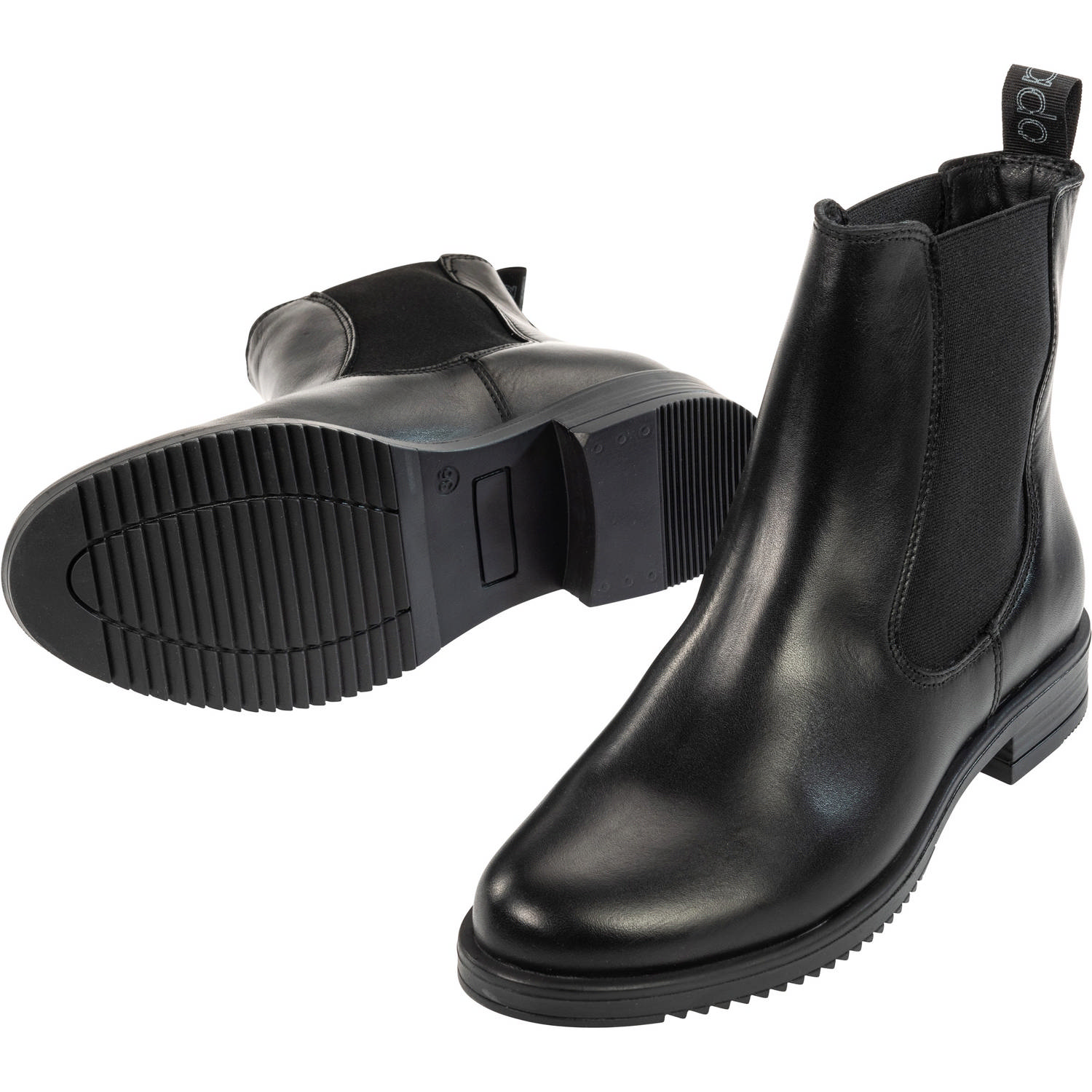 Palado Paros P, Chelsea Boots, Damen, Schwarz Glanz