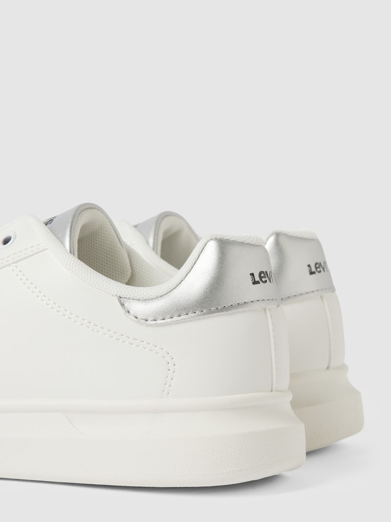 Sneaker mit Label-Detail Modell 'ELLIS' in weiß