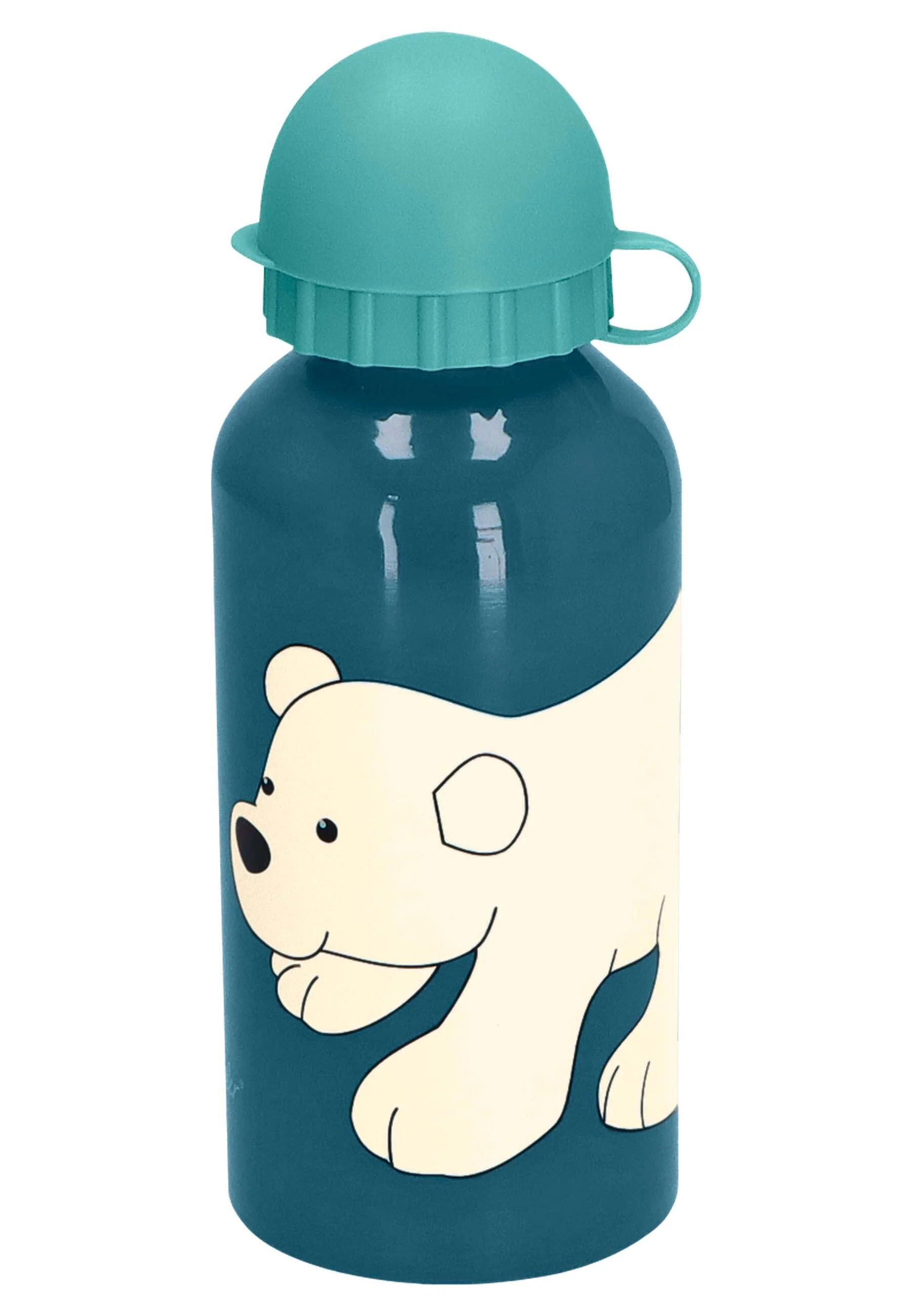 Trinkflasche Eisbär Elia in Dunkeltürkis für 400ml