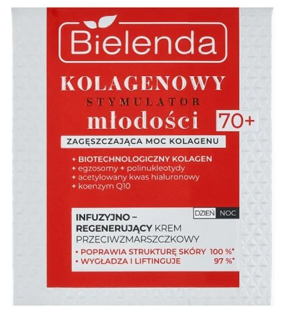 „Bielenda Collagen Youth Stimulator“ infuzinis-regeneruojantis kremas dienai/nakčiai 70+