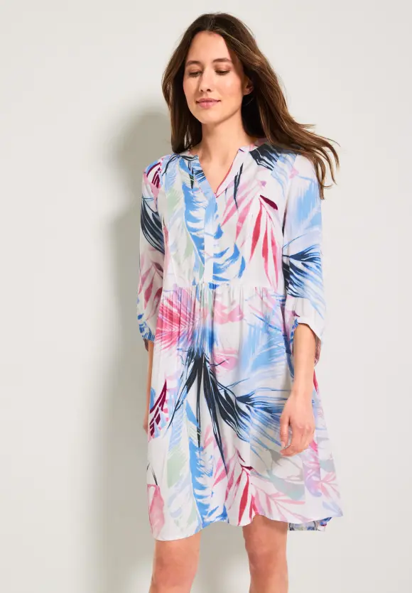 CECIL Kleid mit Blätterprint