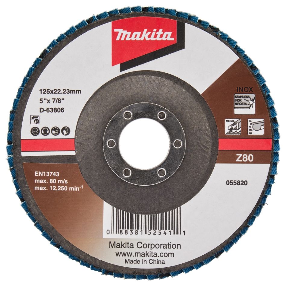 Accesorios Makita D-63806 Disco de láminas de 125 mm Z80