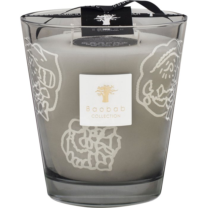 Kerze Roses Grey