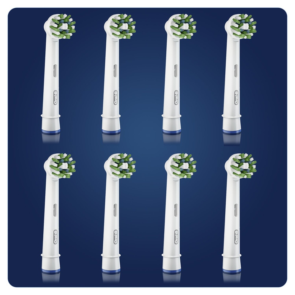 oral-b Oral-B CrossAction Brossette Avec CleanMaximiser, 8 Brossettes De Rechange