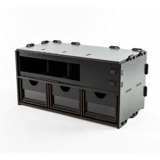 Black Paint Rack: Steckerleiste