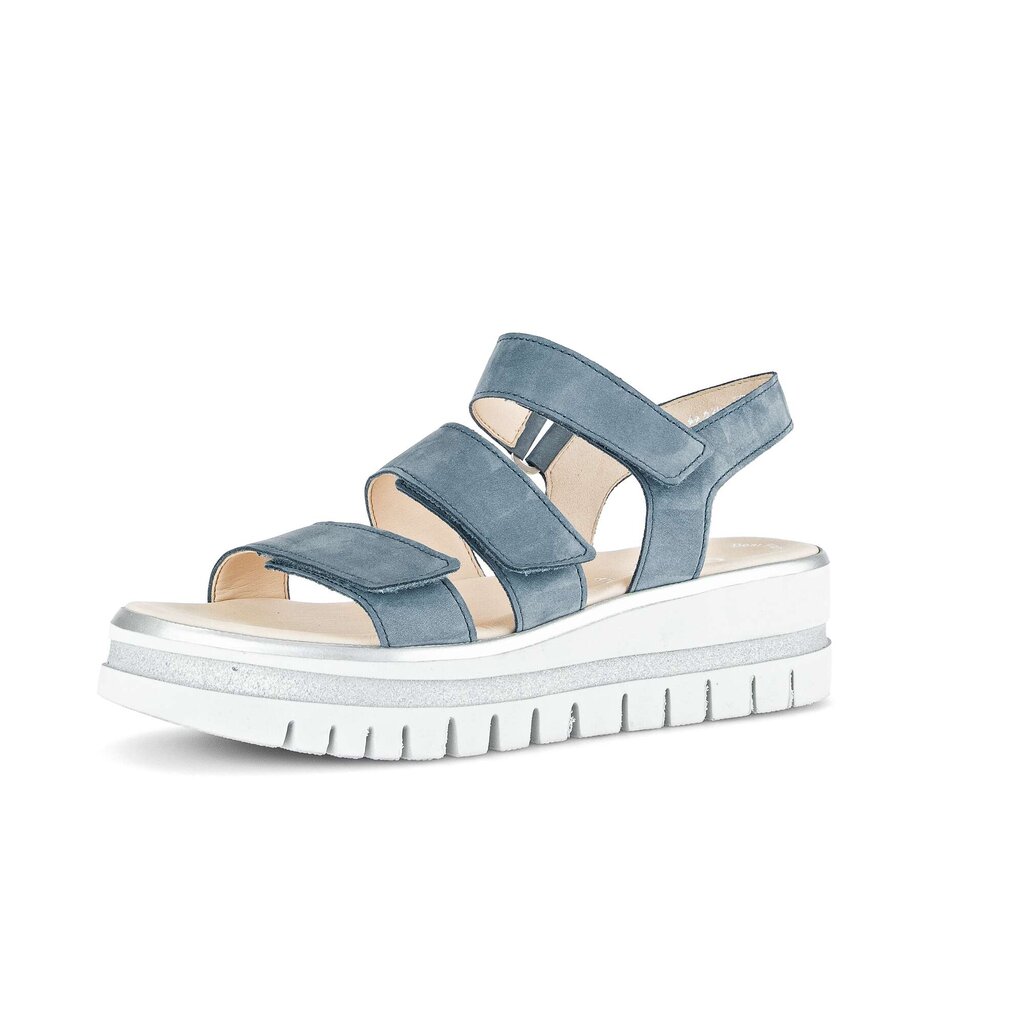 Gabor fashion Plateau Sandale blau