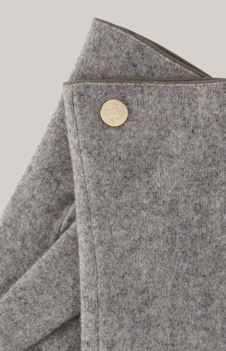 Woll-Handschuhe in Grau Melange